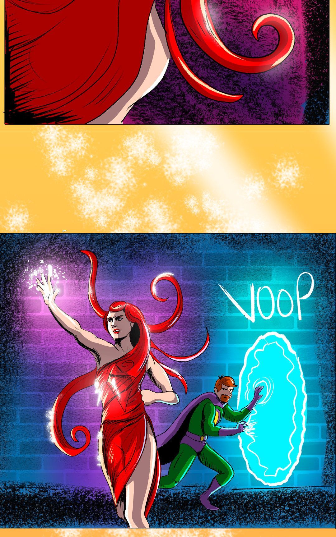 Superhero Antics panel 20