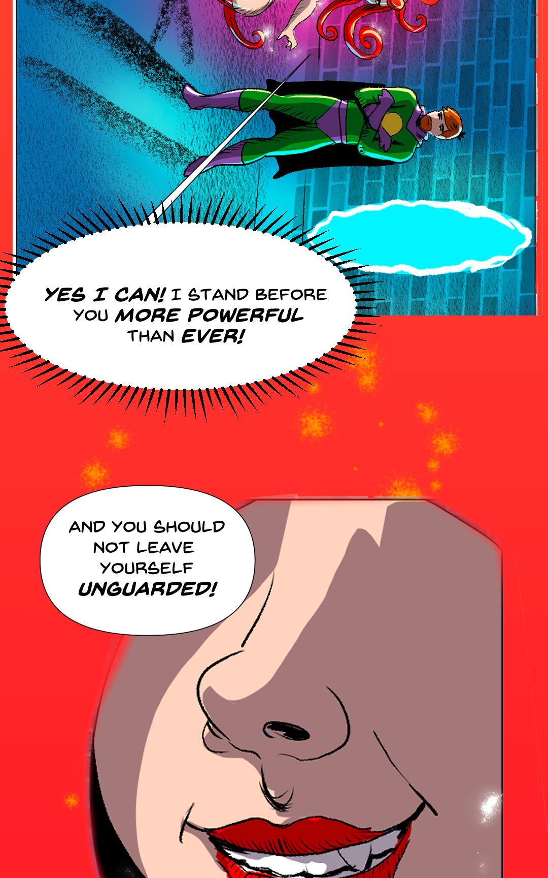 Superhero Antics panel 24