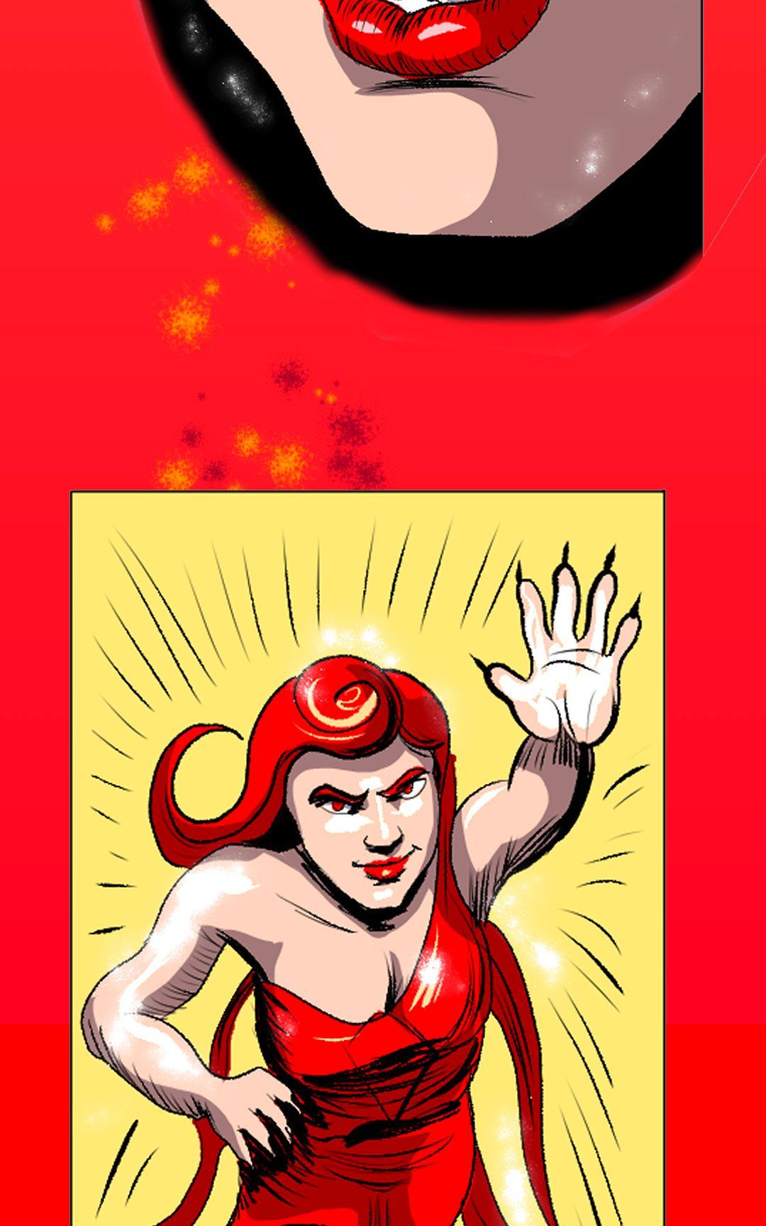 Superhero Antics panel 25