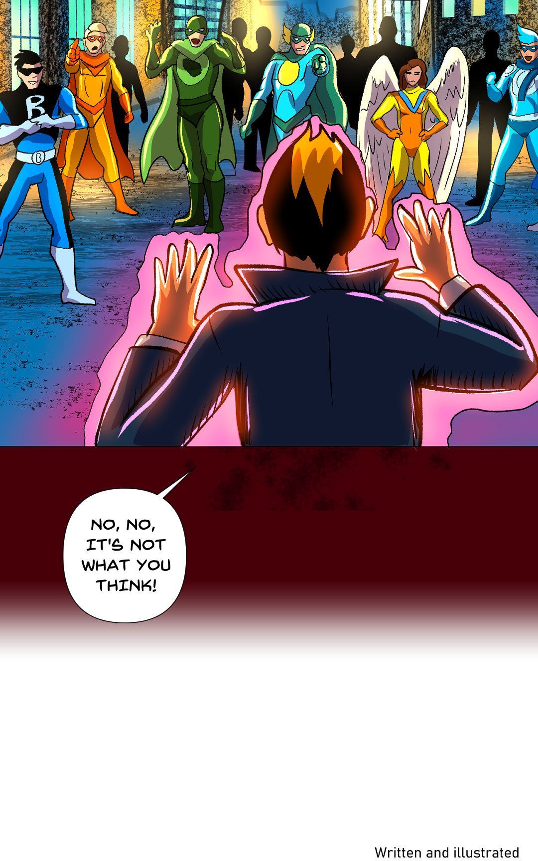 Superhero Antics panel 35