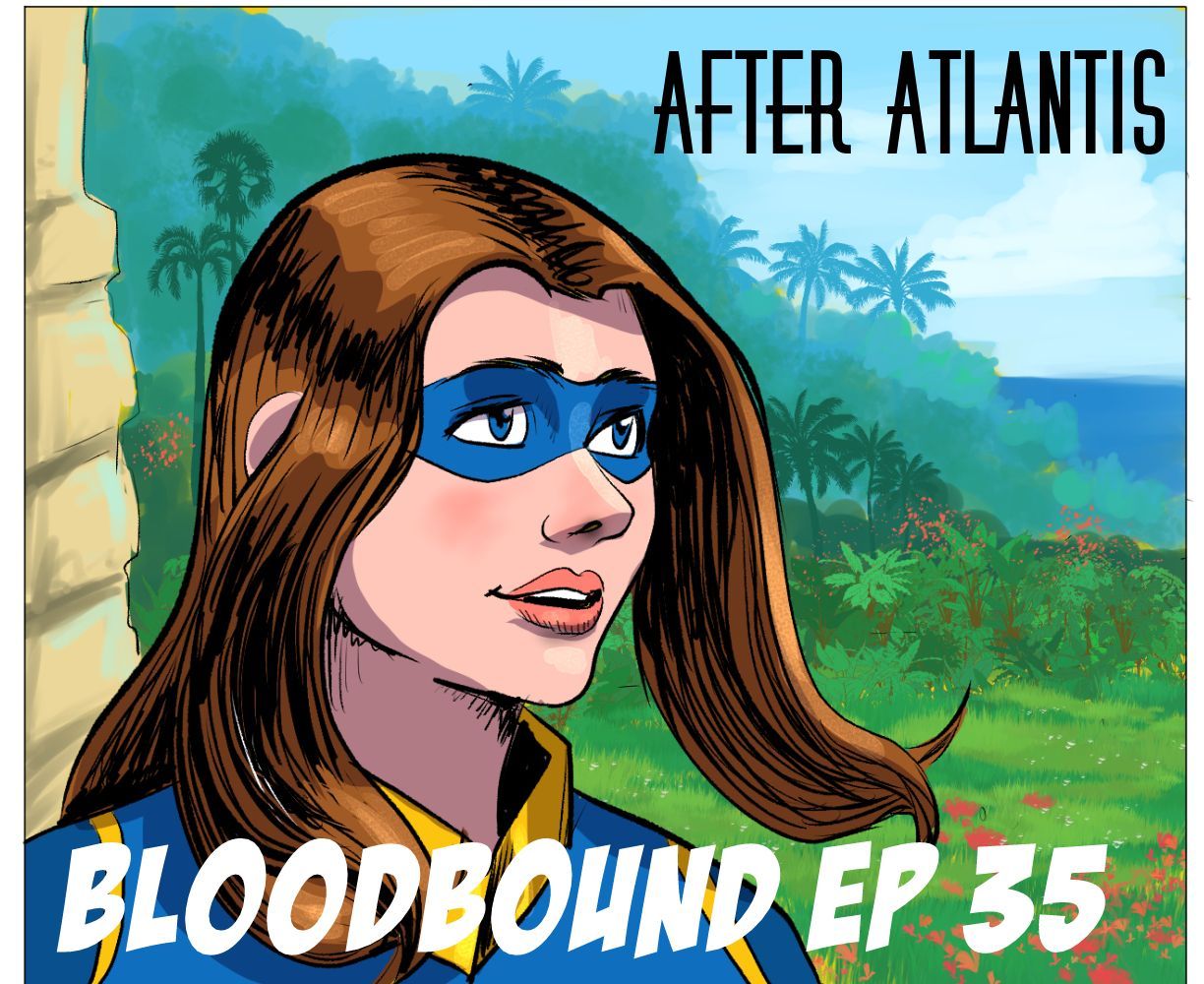 The cover art for the episode Aftermath from the comics series After Atlantis, which is number 35 in the series