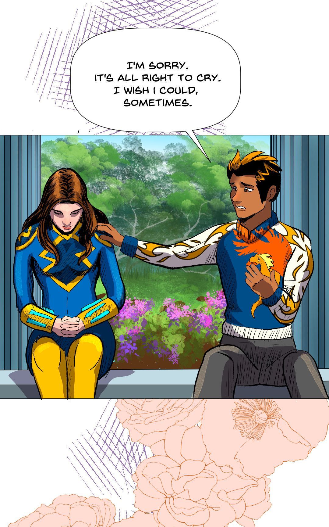 A short rest panel 32