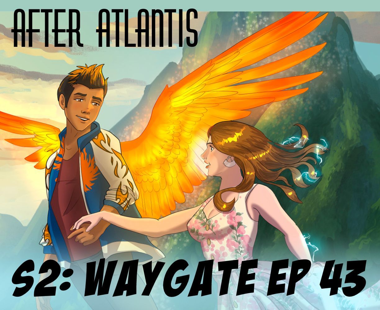 The frontpage cover art for the episode S2: Reunited from the comics series After Atlantis, which is number 43 in the series