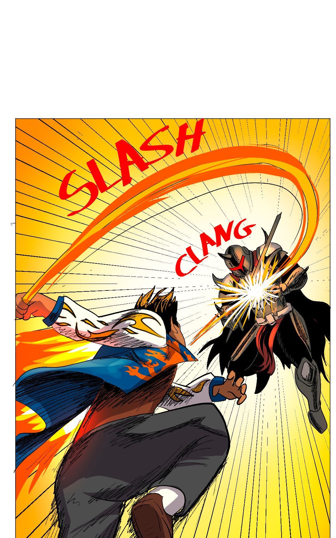 Fire vs Metal panel 25