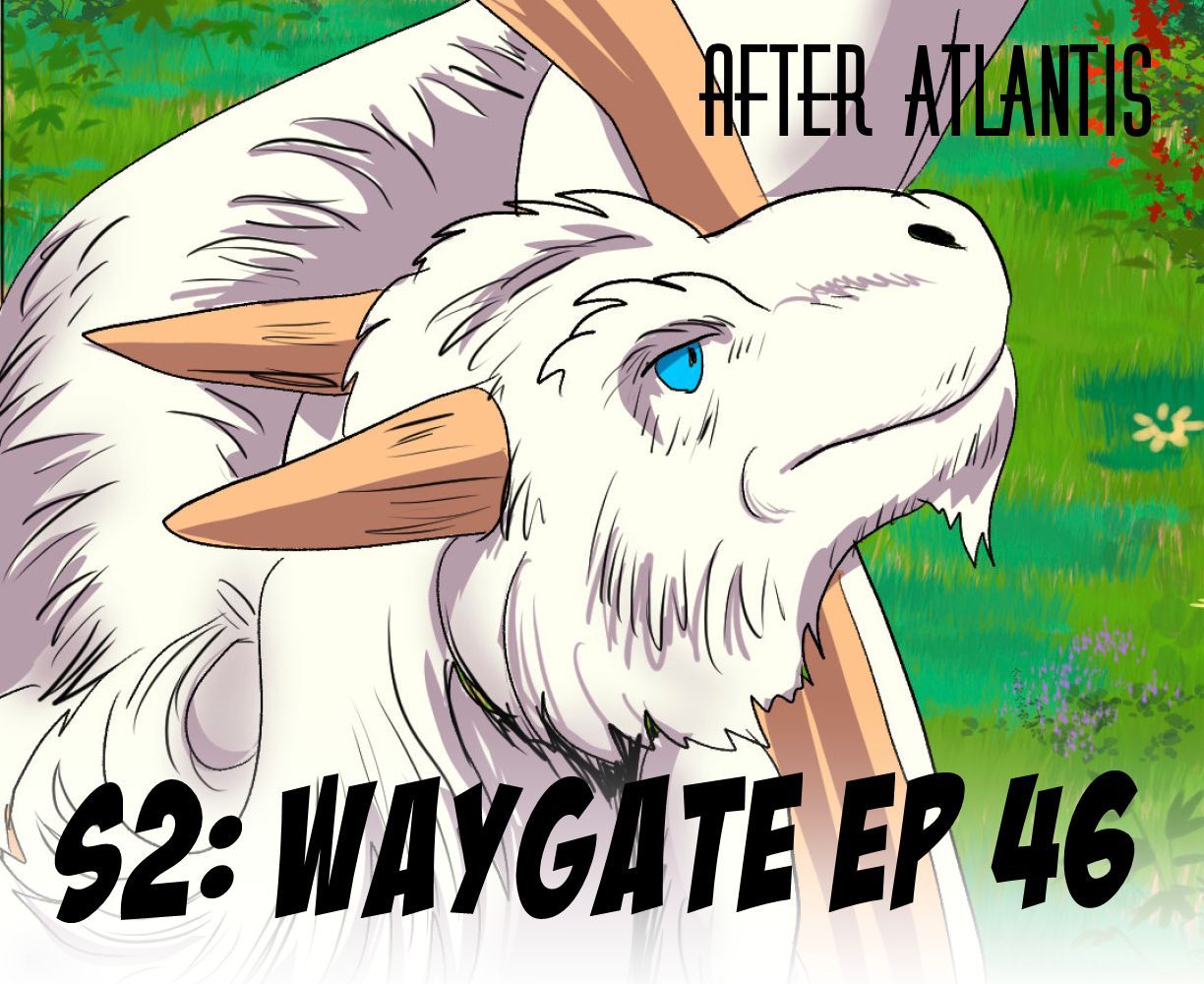 The frontpage cover art for the episode Explanations from the comics series After Atlantis, which is number 46 in the series