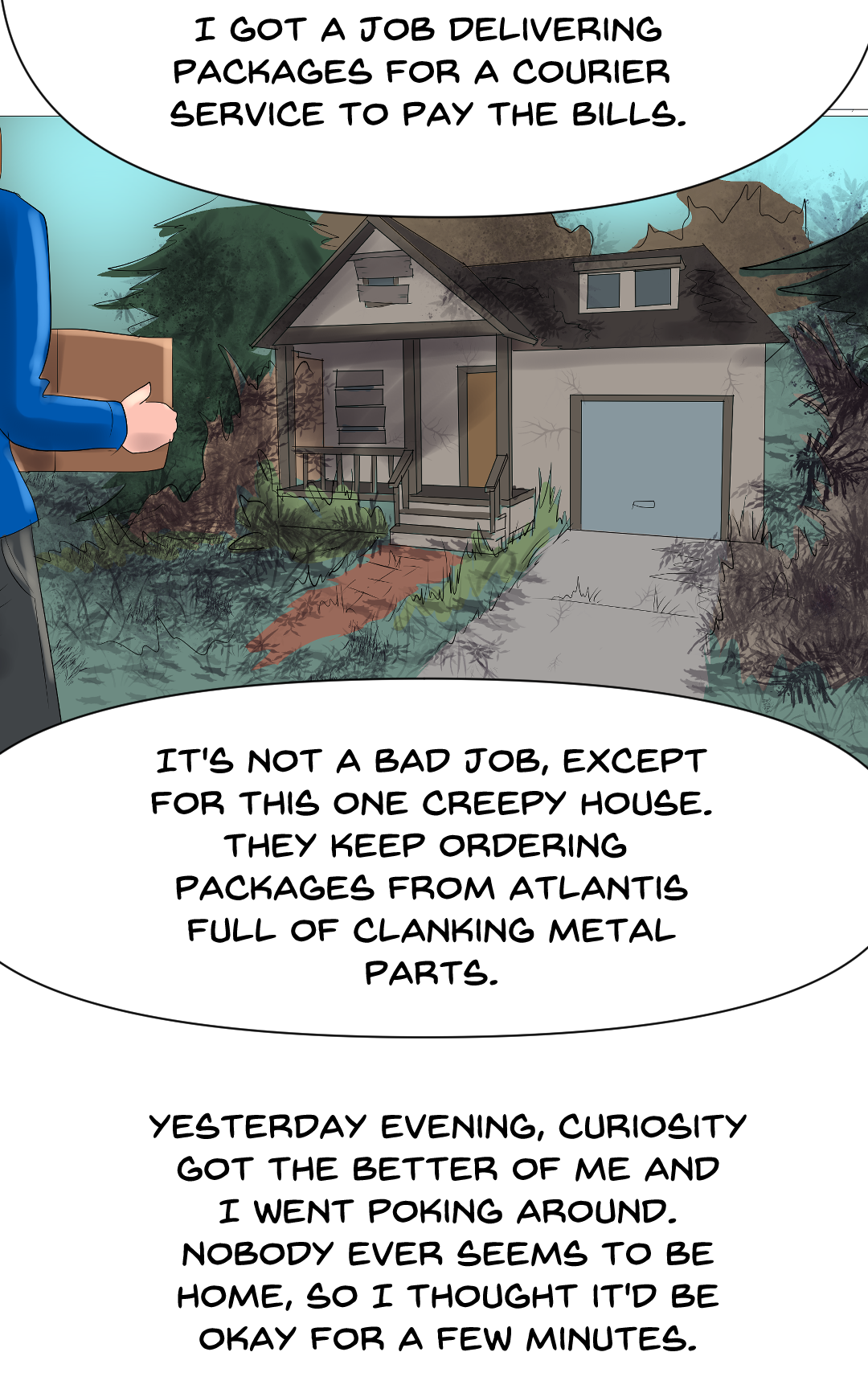 Creepy house panel 4