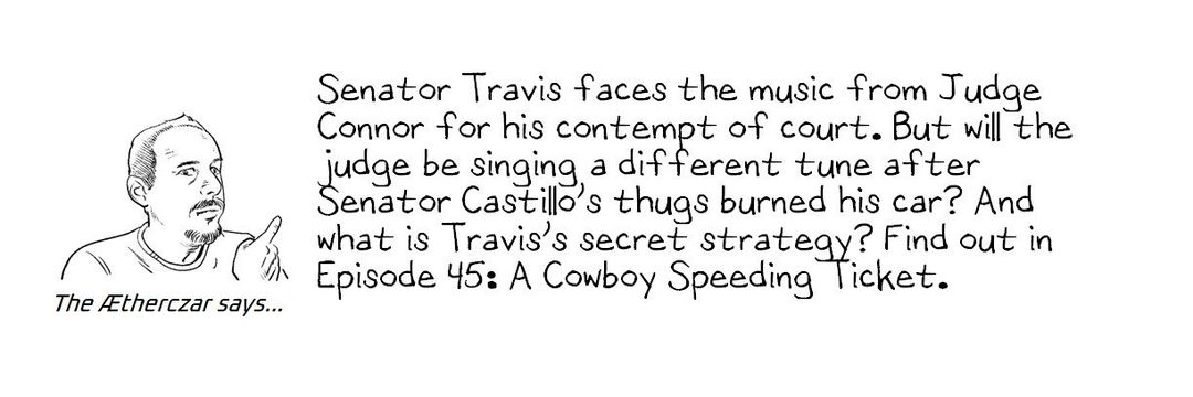 45 A Cowboy Speeding Ticket panel 1