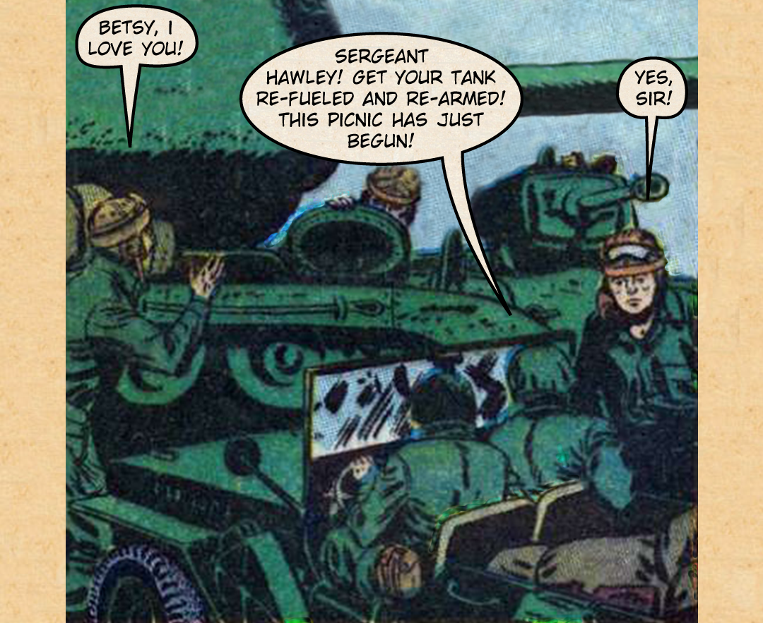 The Armored Whirlwind #1 - Betsy vs 3 Commie Tanks panel 12