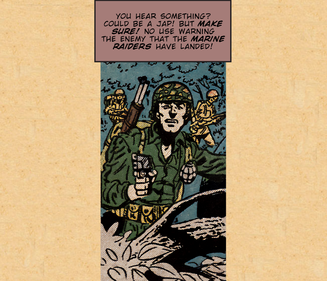 Marine Raid on Munda #1 panel 5