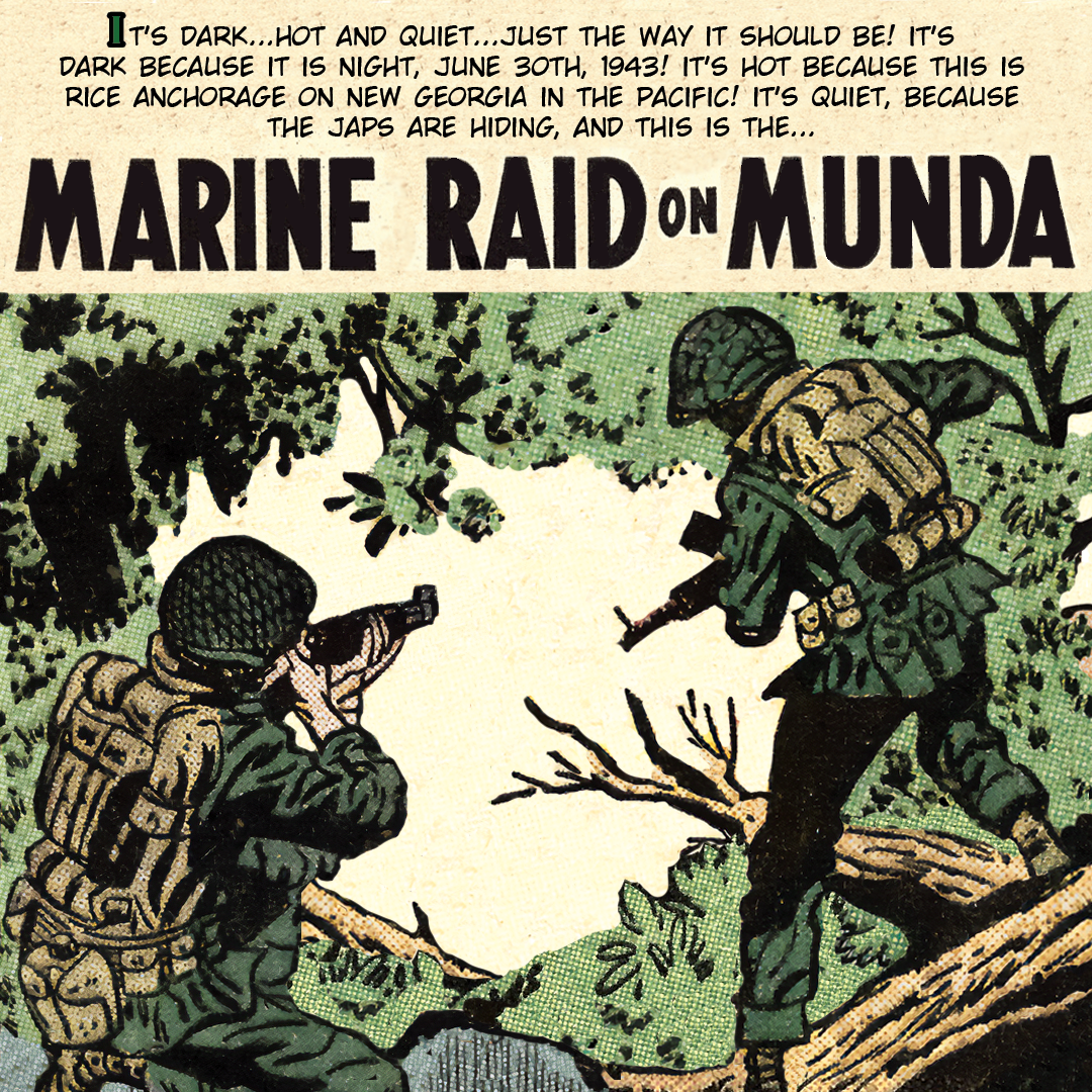 Marine Raid on Munda #1 panel 3