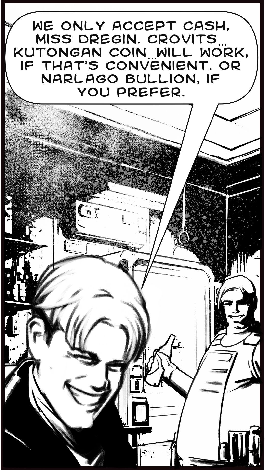 Cash Only panel 5