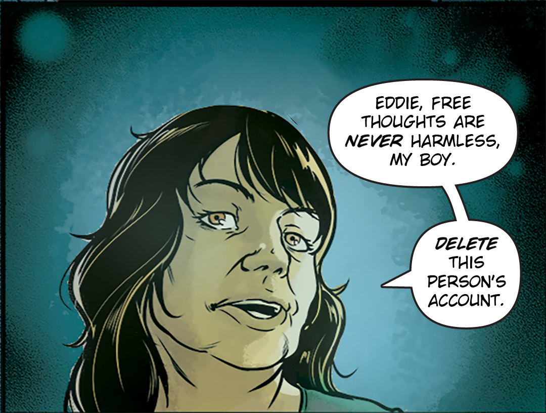 Eradicating Free Thought panel 3