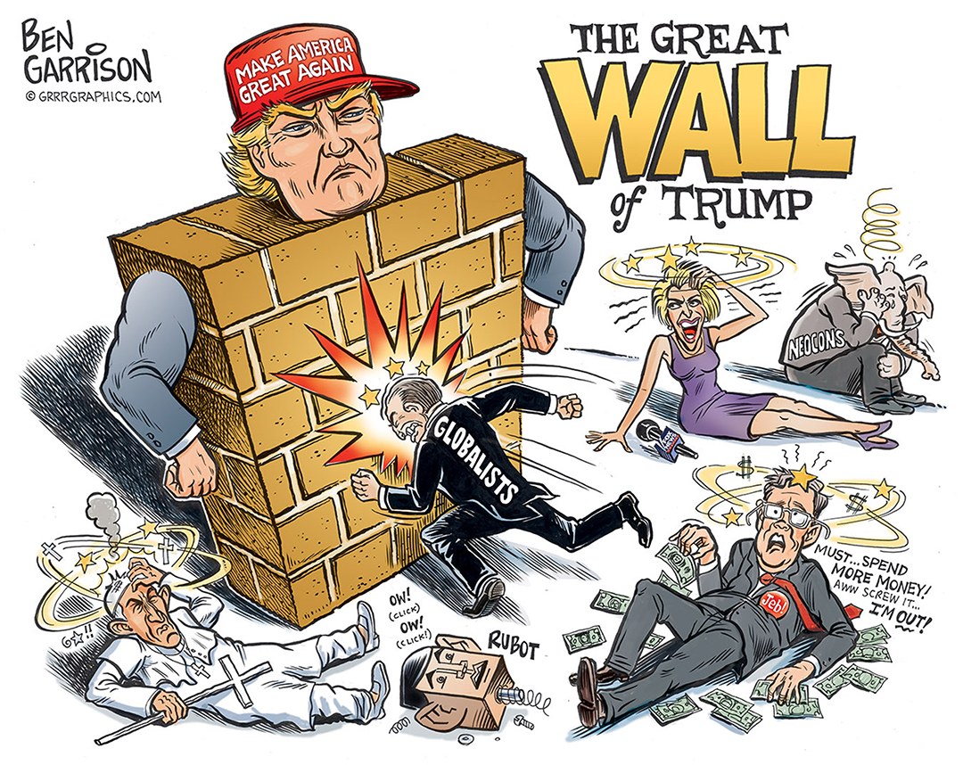 Great Wall of Trump panel 1