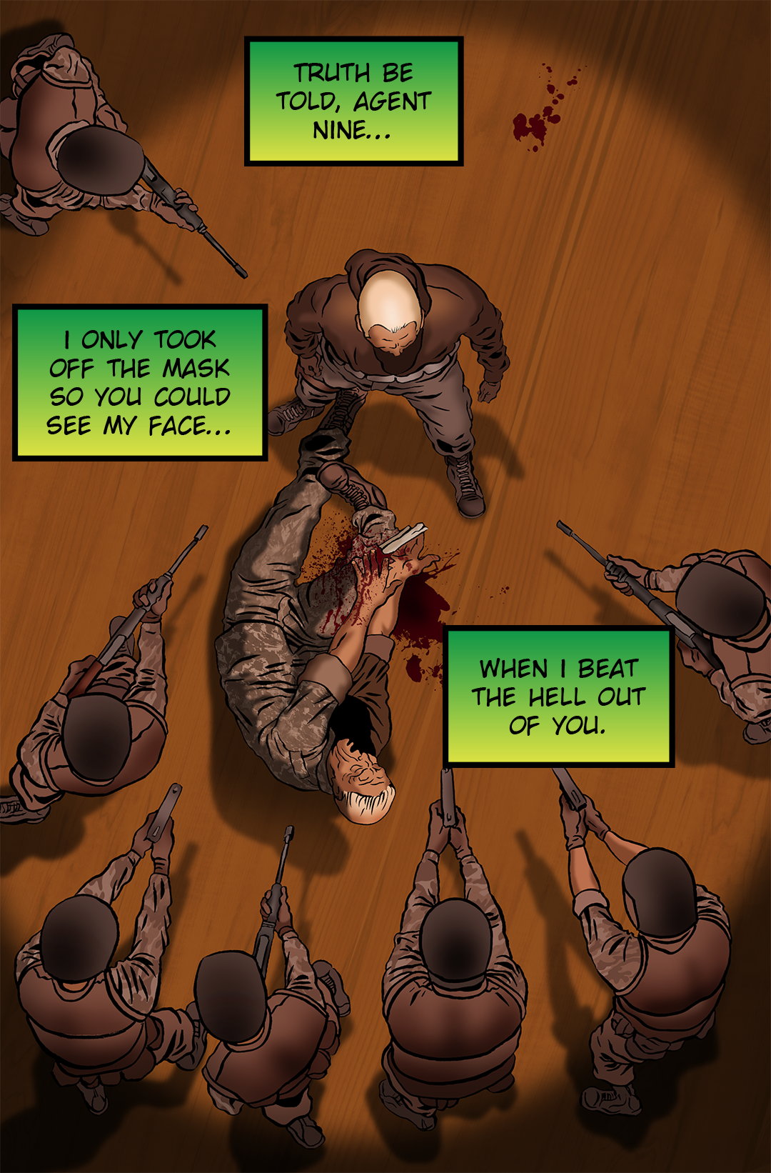 Bone Tearing Through Flesh panel 7