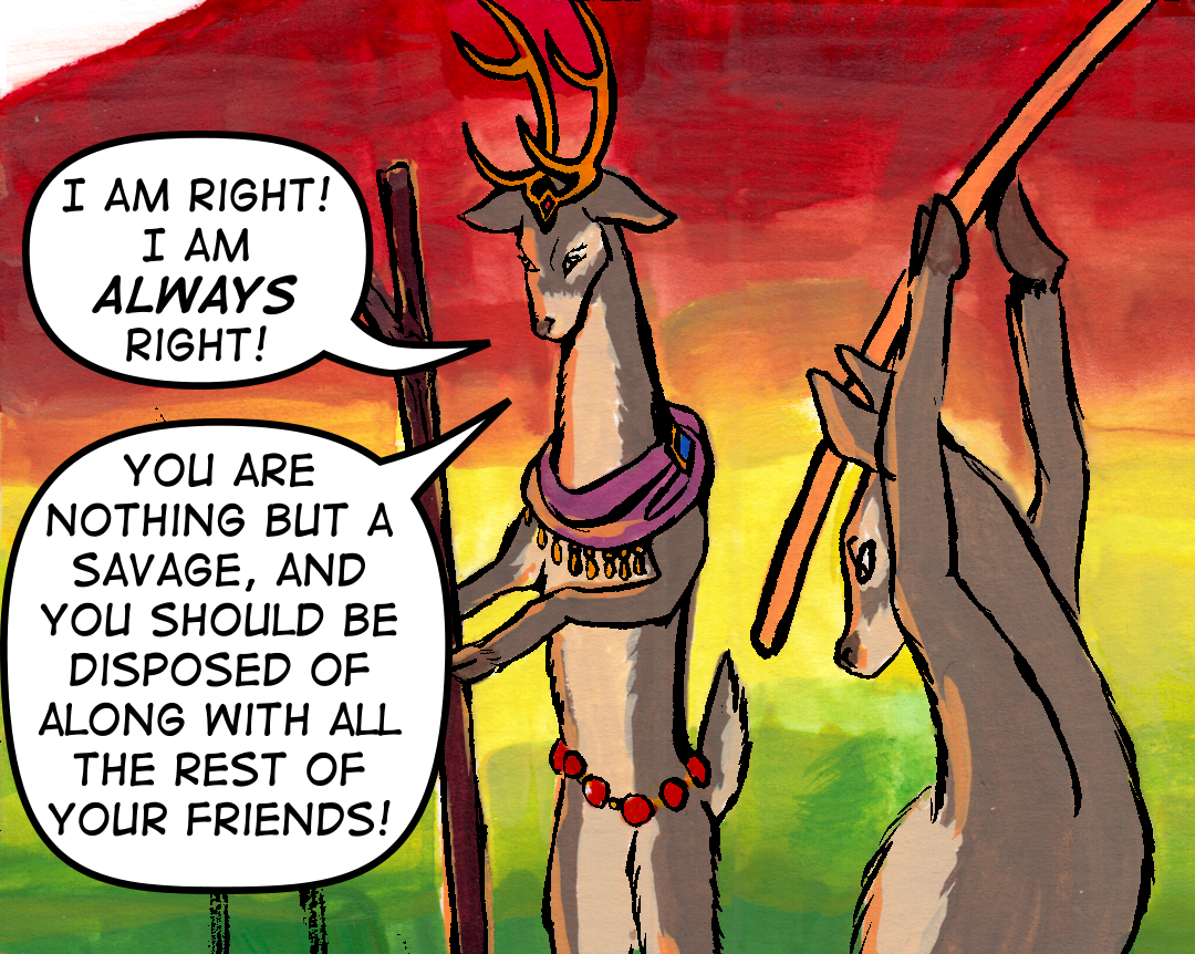 You Are Nothing But A Savage! panel 14