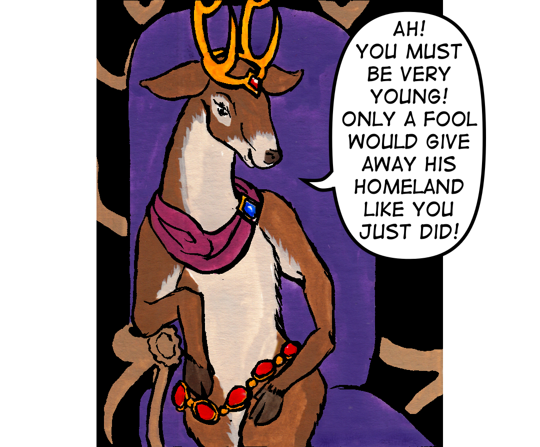 The Deer Queen's Court panel 2