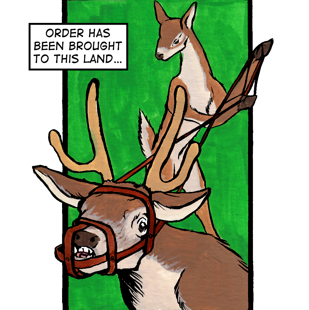 The Deer Queen's Court panel 13