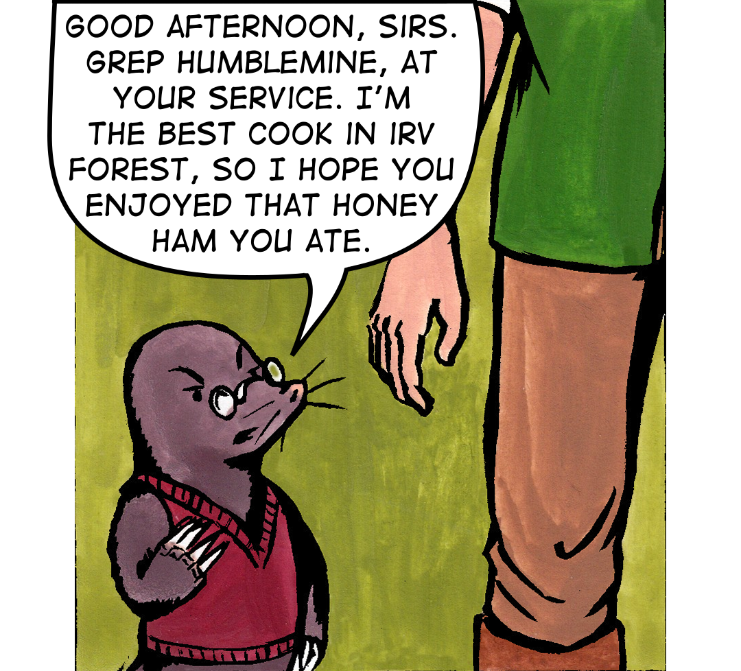 Stop mockin' his domicile! panel 21