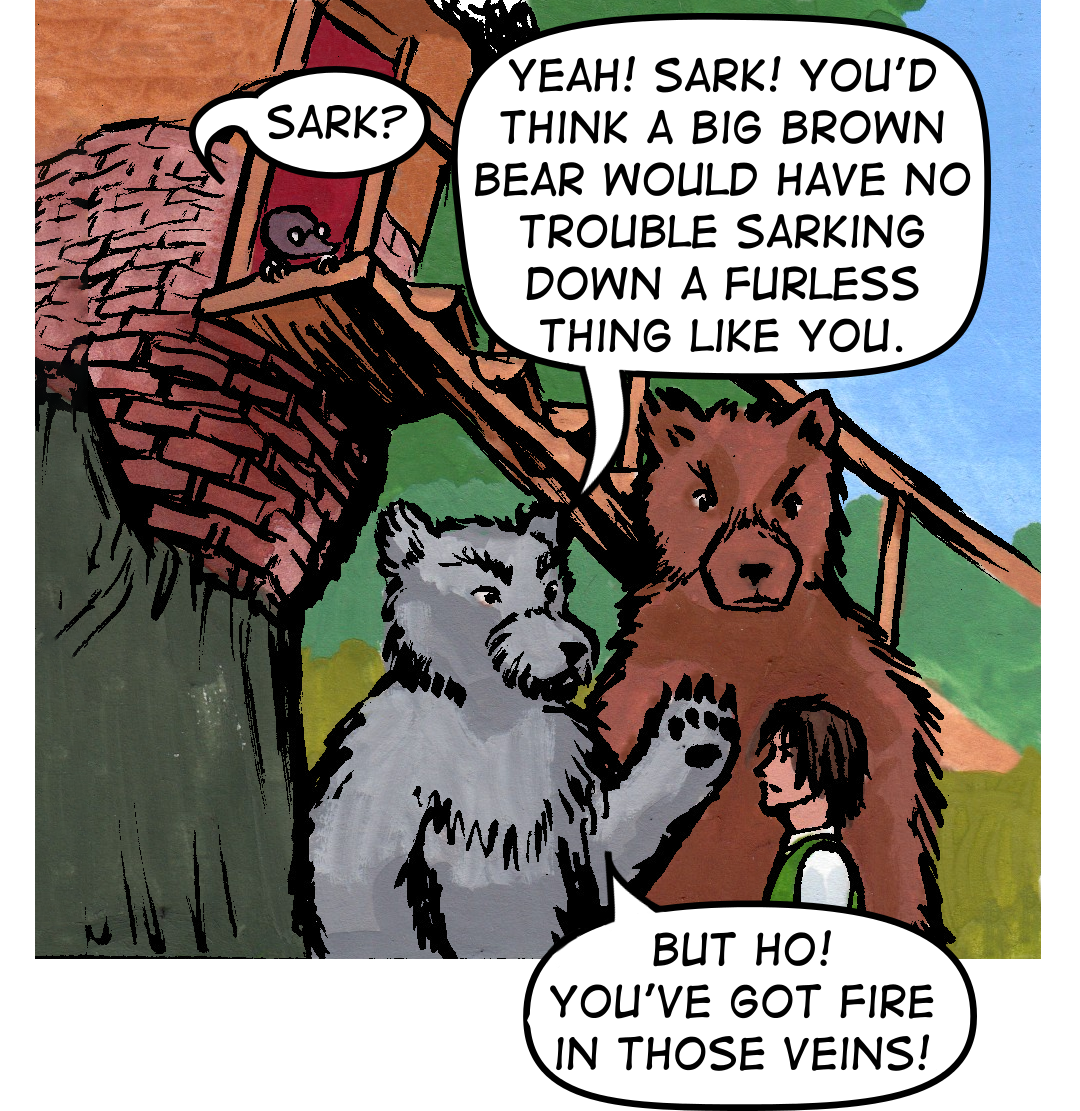 Stop mockin' his domicile! panel 11