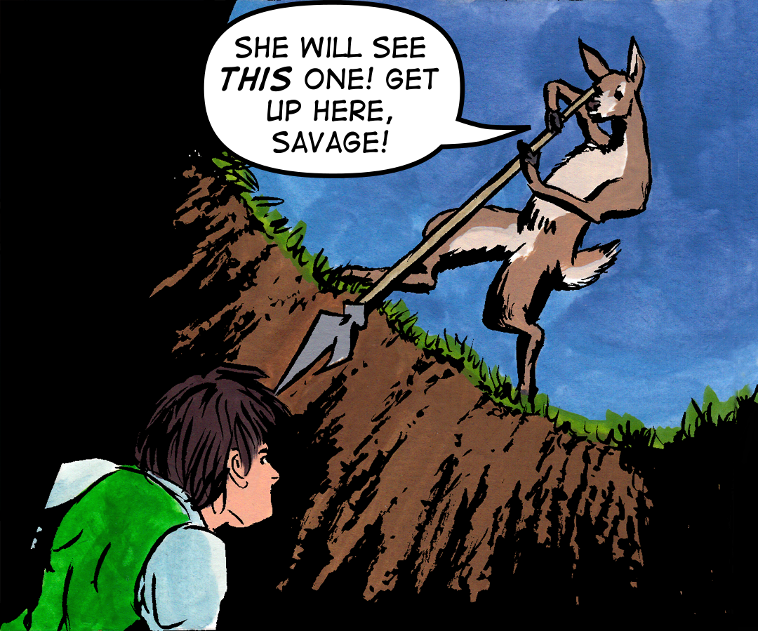 Get Up Here, Savage! panel 11