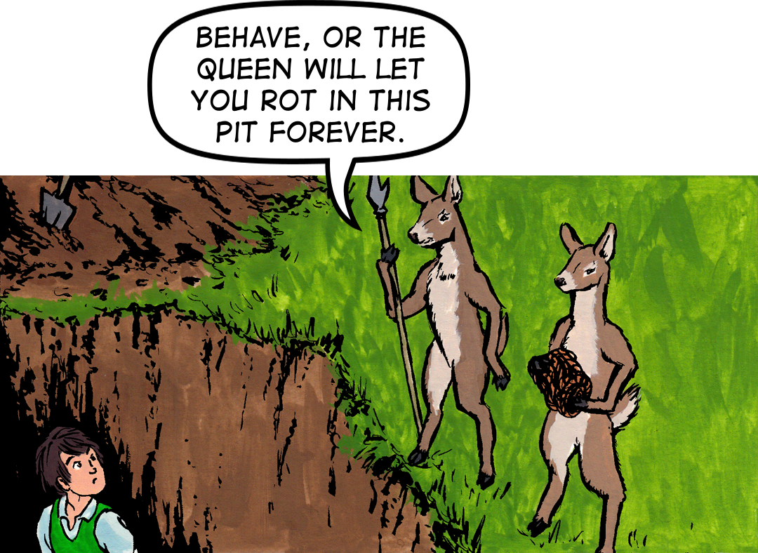 Get Up Here, Savage! panel 8