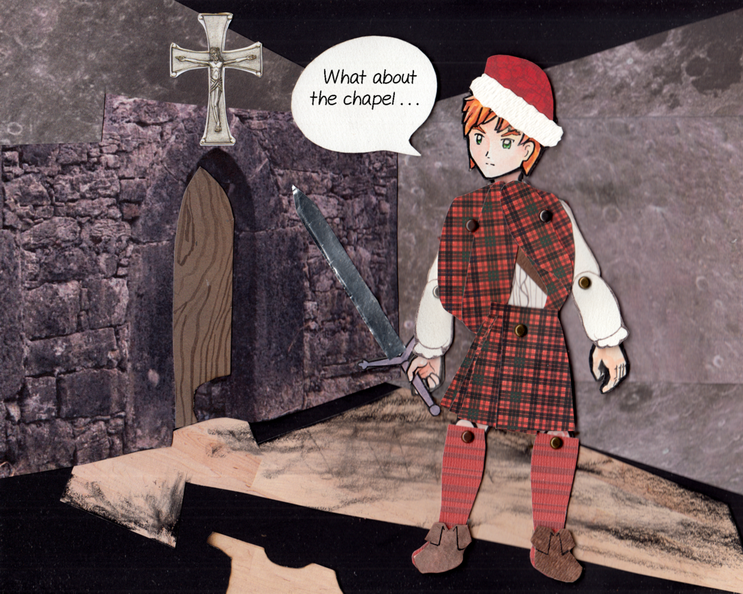 Red Glass Candle 1 panel 6