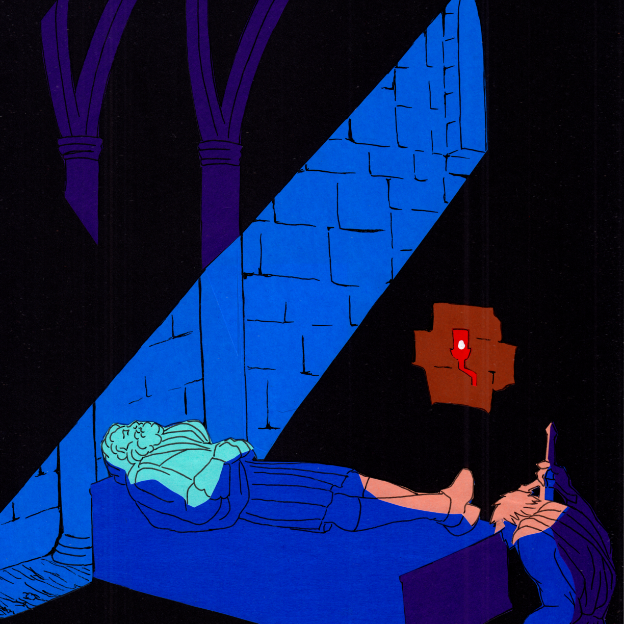 The cover art for the episode Red Glass Candle 1 from the comics series Paper Doll Veronika, which is number 149 in the series
