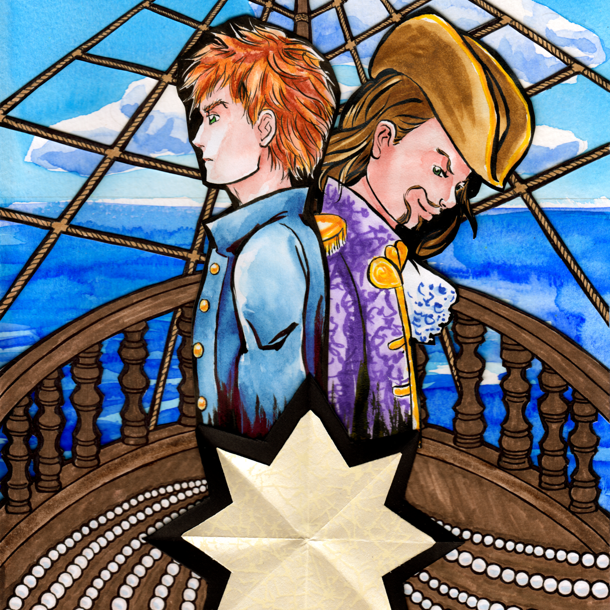 The cover art for the episode Stade's Sport of the Sea 1 from the comics series Paper Doll Veronika, which is number 159 in the series