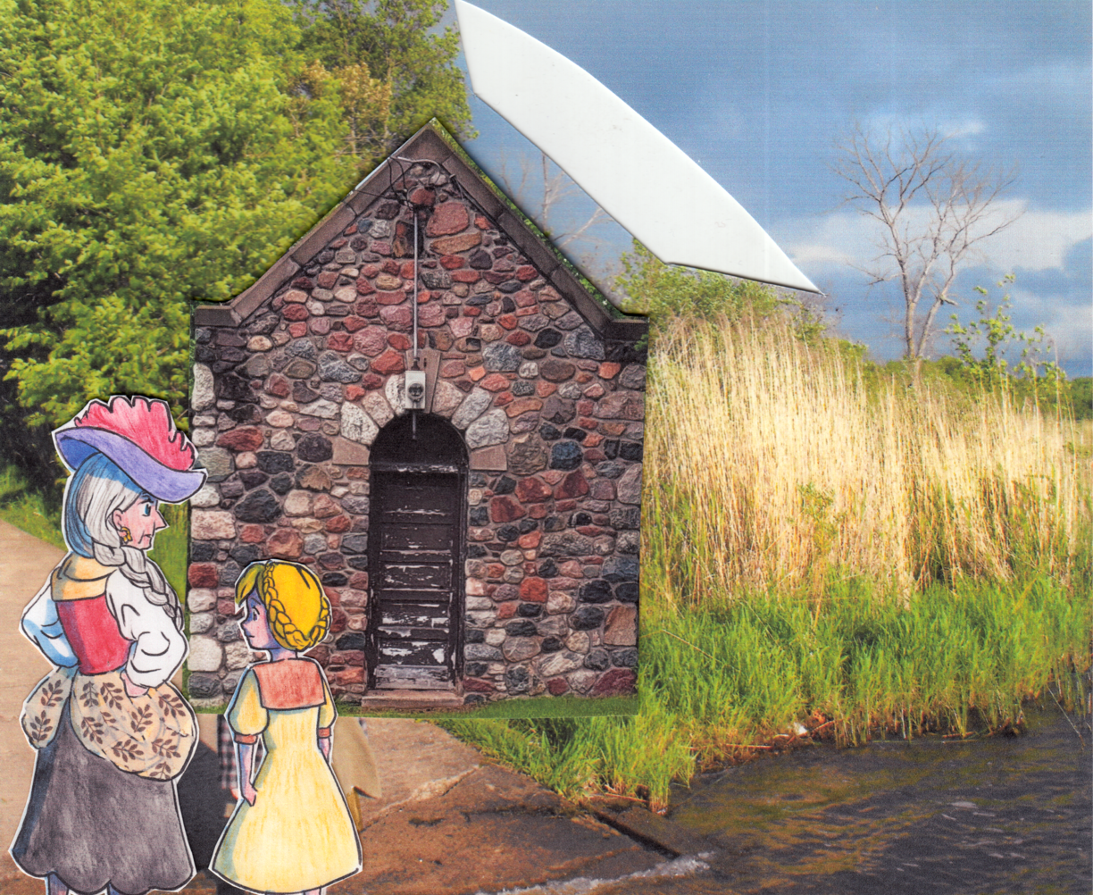 The frontpage cover art for the episode Collage Prep 2 from the comics series Paper Doll Veronika, which is number 190 in the series