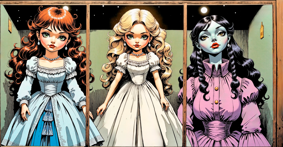 Dolls and Dresses panel 1