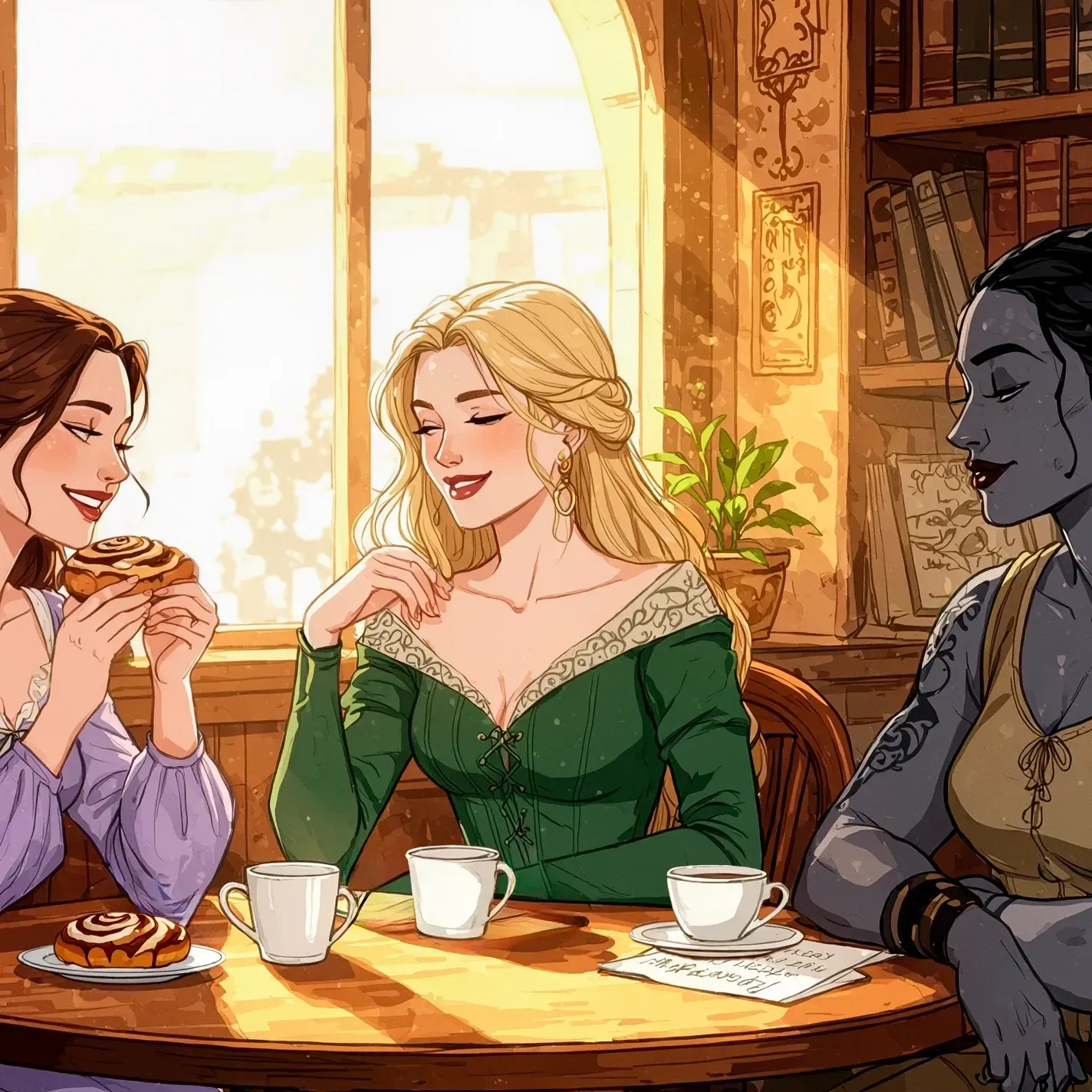 The cover art for the episode Between Mid Winter and New Year's from the comics series Three of Cups, which is number 39 in the series