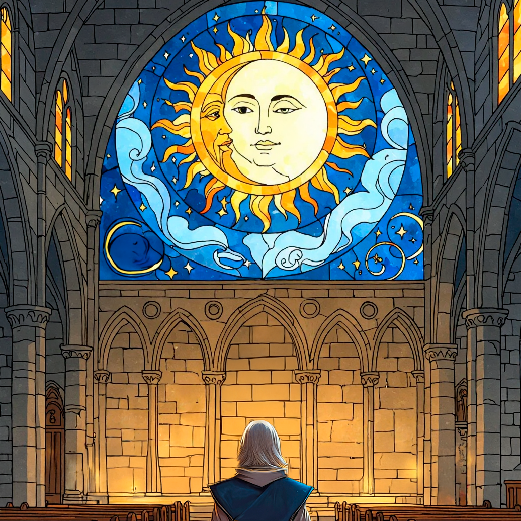 The cover art for the episode Church with Marissa from the comics series Three of Cups, which is number 43 in the series