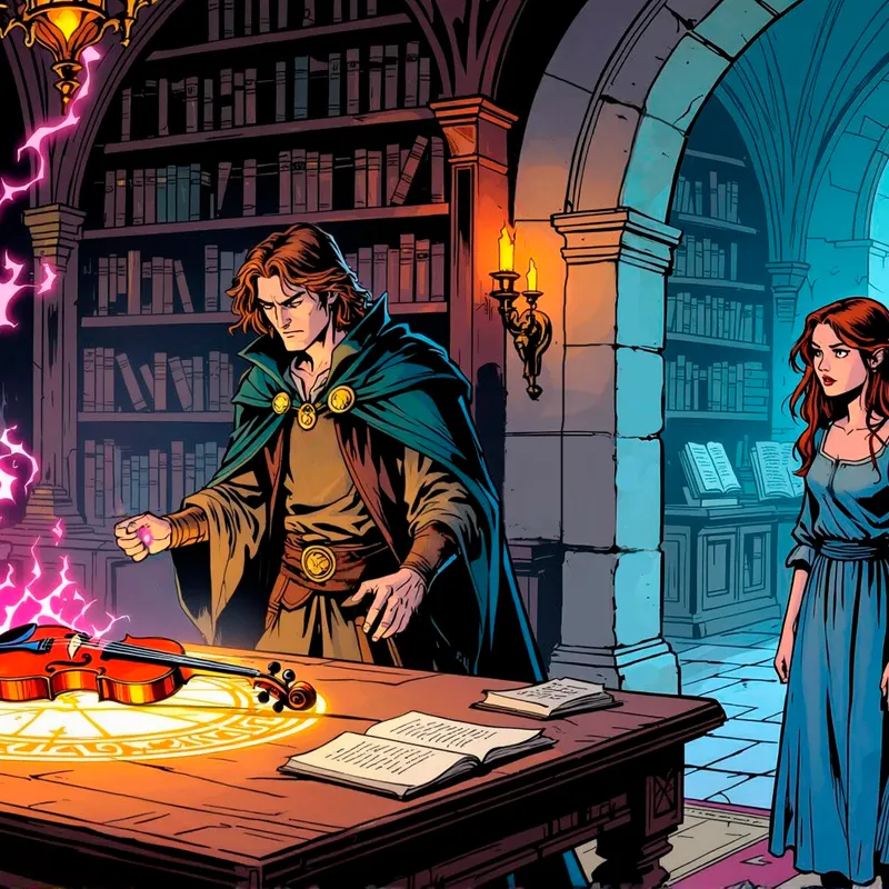 The frontpage cover art for the episode Paragon's Cup with Marissa from the comics series Three of Cups, which is number 44 in the series