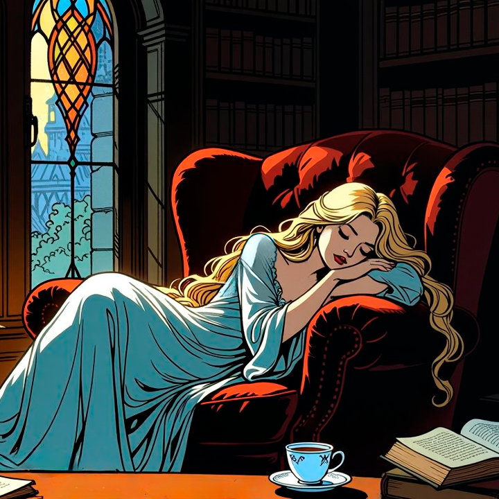 The cover art for the episode Something’s Gotta Give from the comics series Three of Cups, which is number 52 in the series