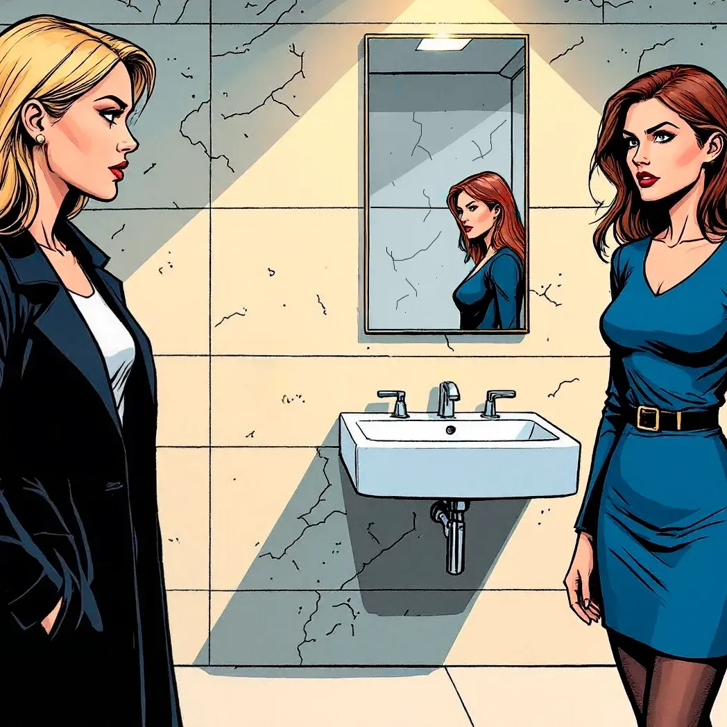 The frontpage cover art for the episode Finishing Blow from the comics series Three of Cups, which is number 61 in the series