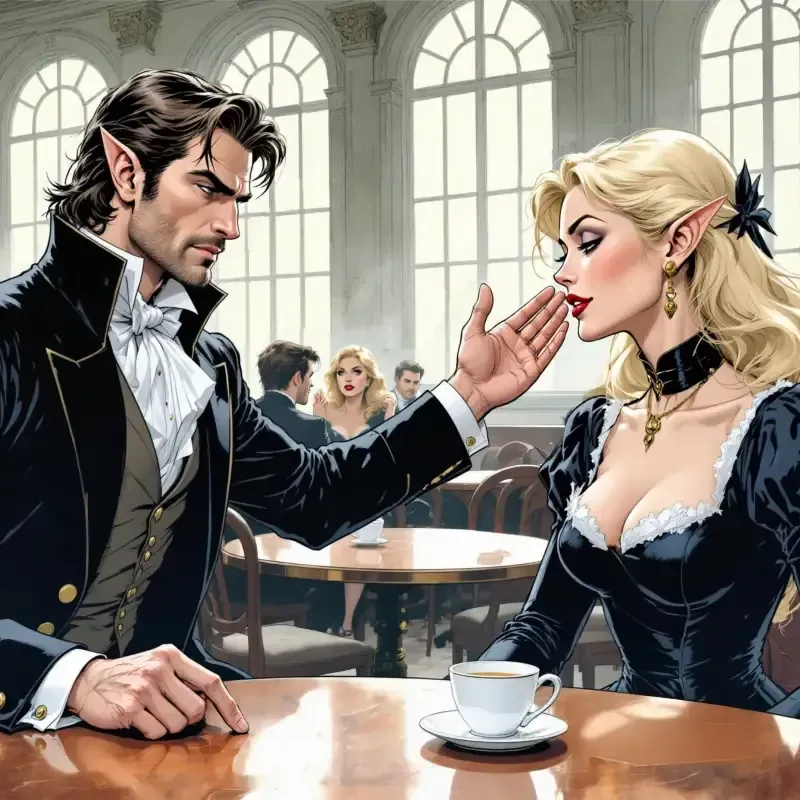 The frontpage cover art for the episode Heartaches and Hard Breaks from the comics series Three of Cups, which is number 62 in the series