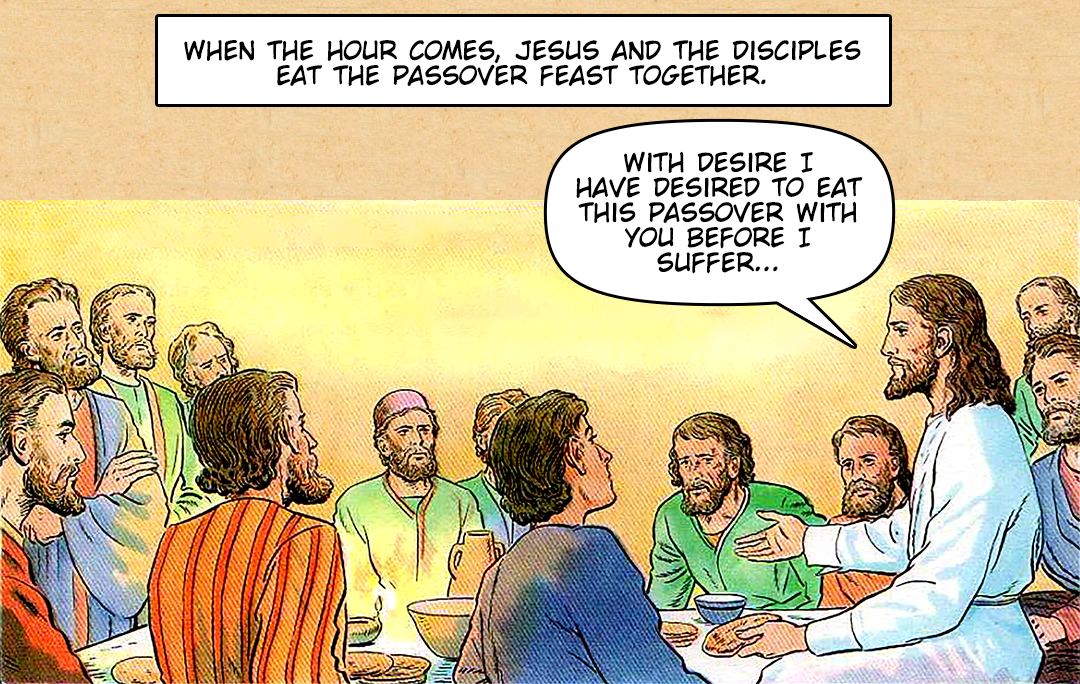 The Passover Feast panel 1