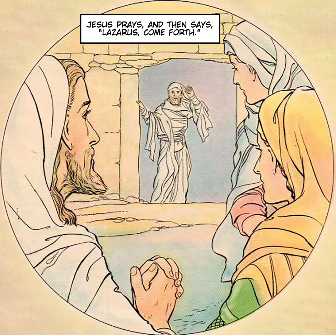 The Raising of Lazarus From the Dead 2 panel 5