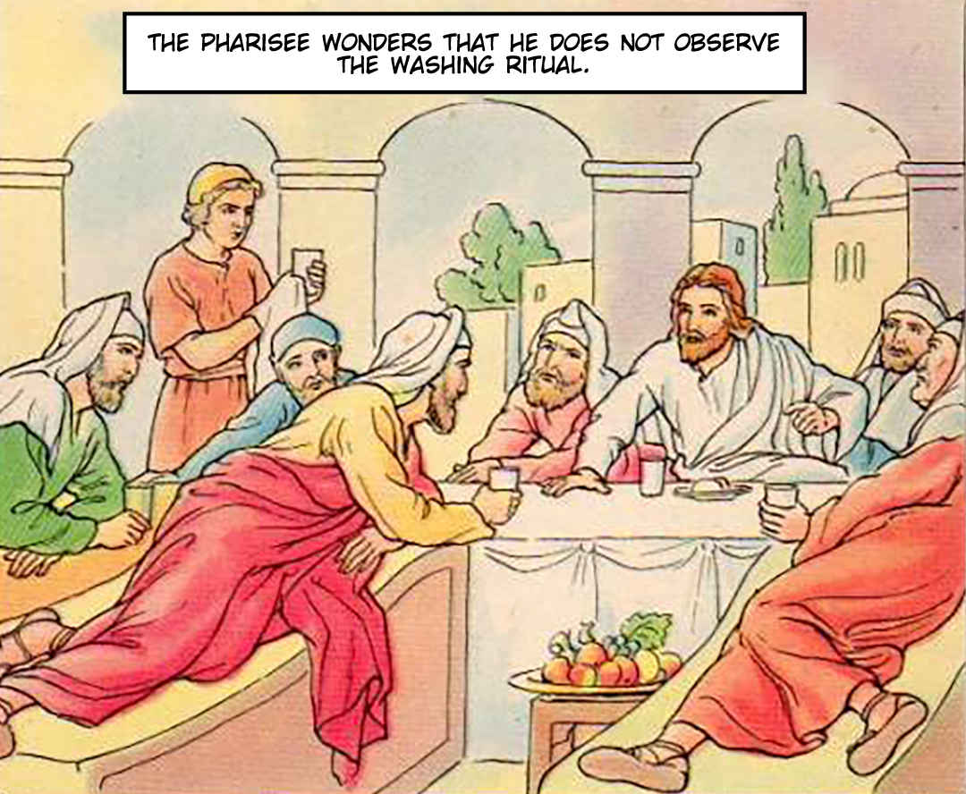 The Pharisees Dispute With Jesus panel 6