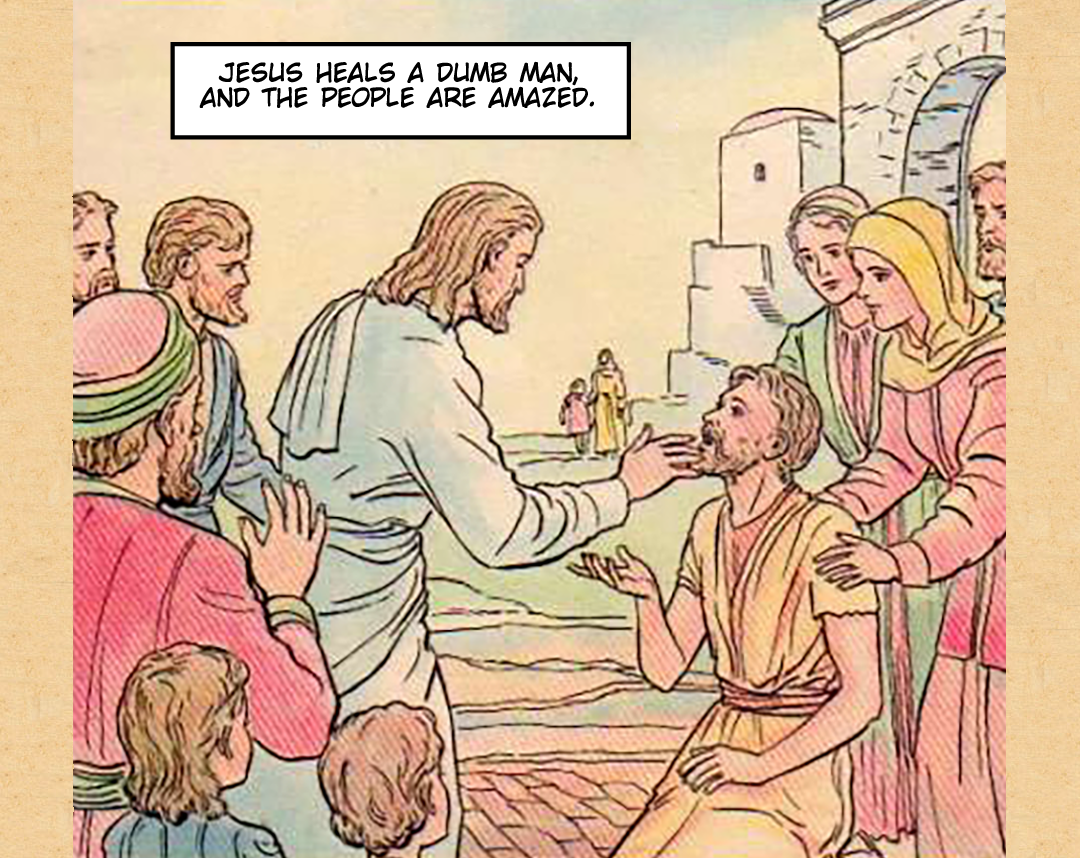 The Pharisees Dispute With Jesus panel 2