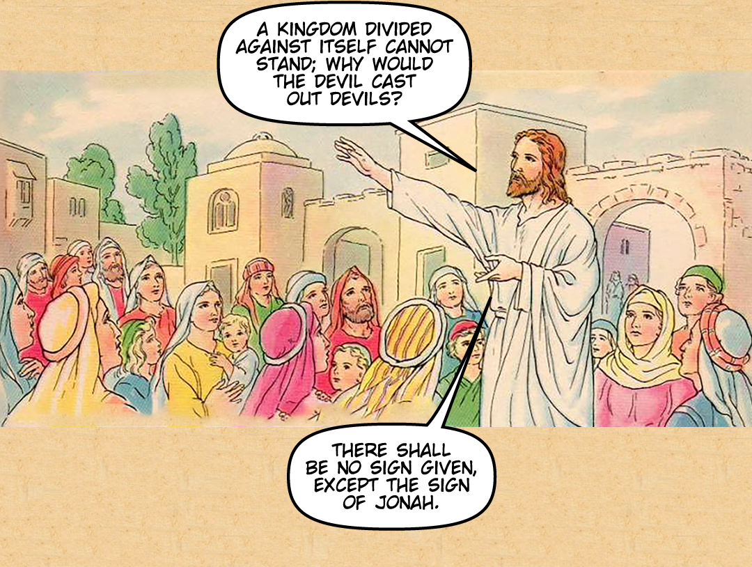 The Pharisees Dispute With Jesus panel 4