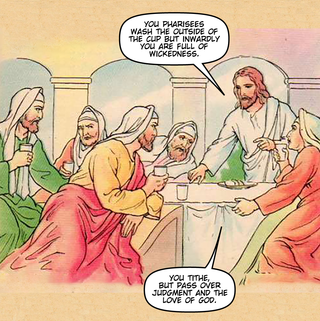 The Pharisees Dispute With Jesus panel 7