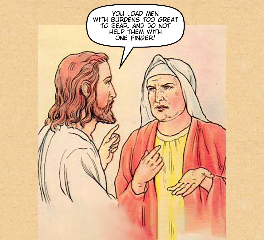 The Pharisees Dispute With Jesus panel 8