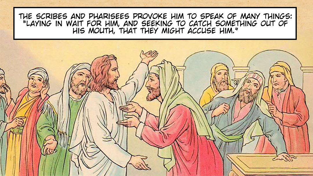 The Pharisees Dispute With Jesus panel 9