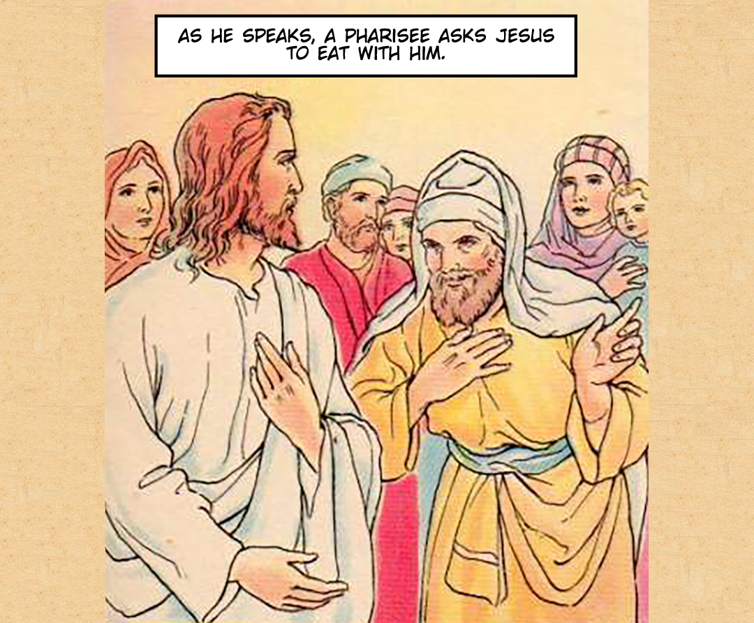 The Pharisees Dispute With Jesus panel 5