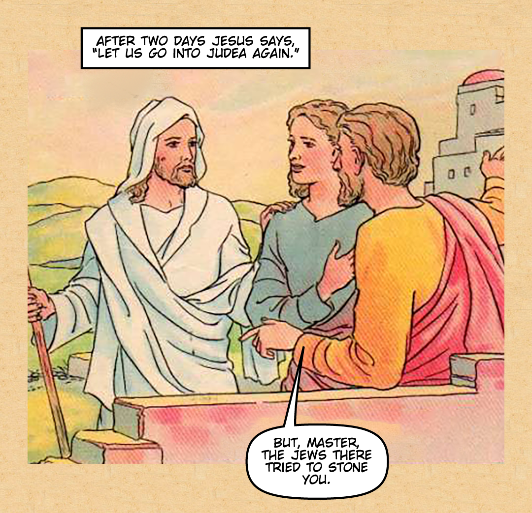 The Raising of Lazarus From the Dead 1 panel 4