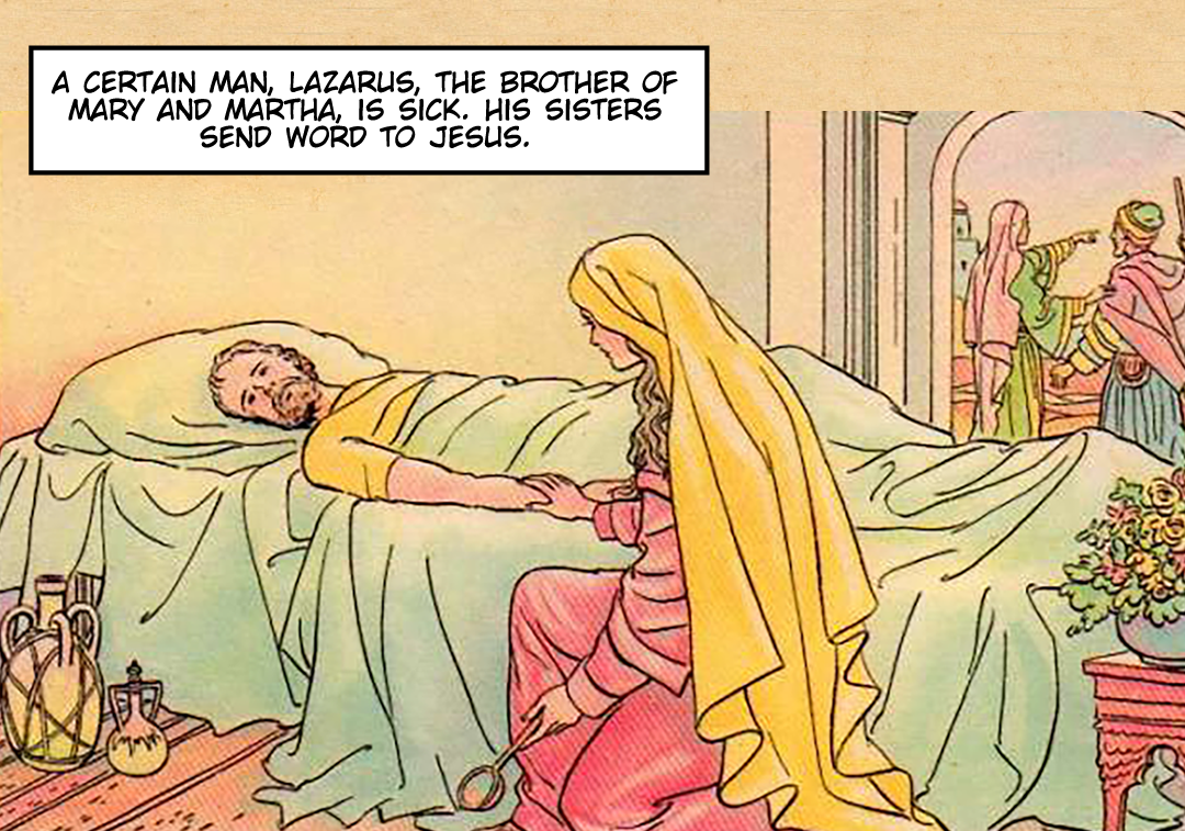 The Raising of Lazarus From the Dead 1 panel 2