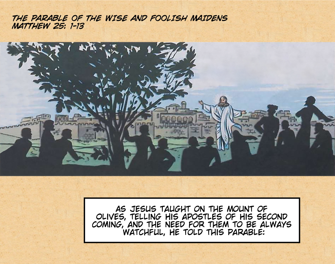 Parable of the Wise and Foolish Maidens panel 1