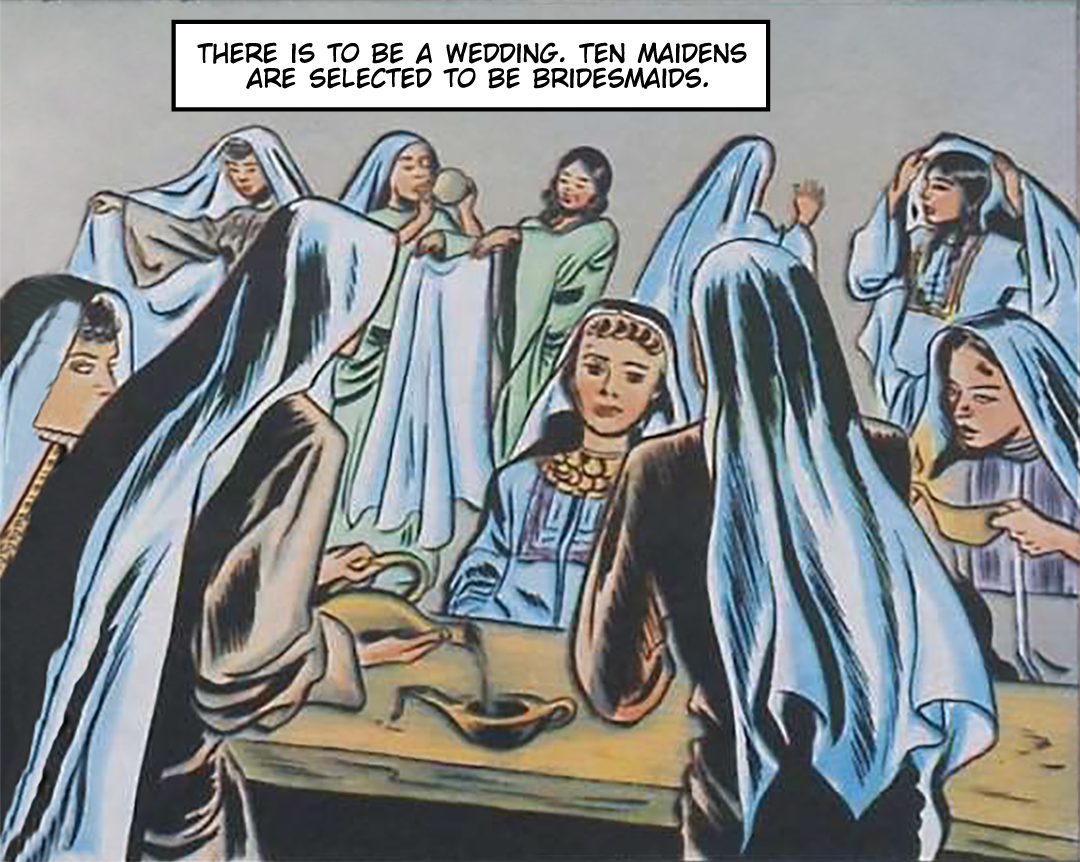 Parable of the Wise and Foolish Maidens panel 2