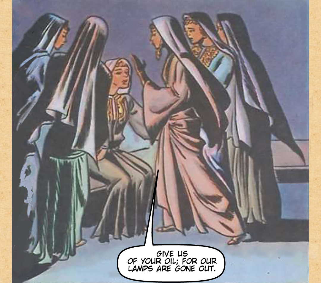 Parable of the Wise and Foolish Maidens panel 9